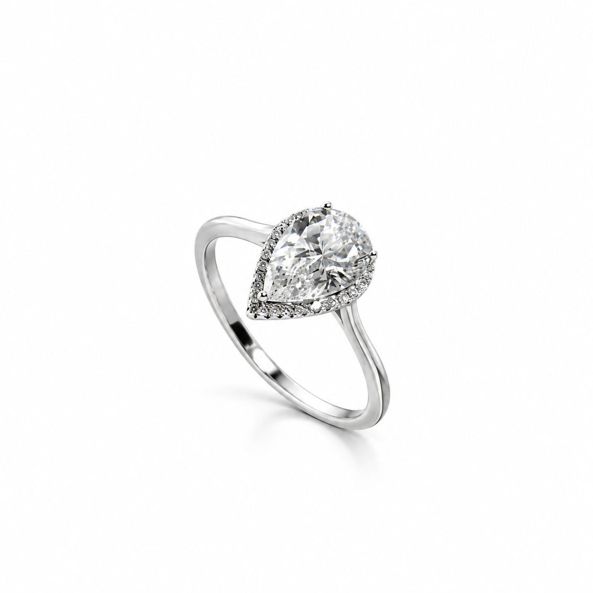 Sterling Silver Teardrop Ring