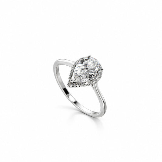 Sterling Silver Teardrop Ring