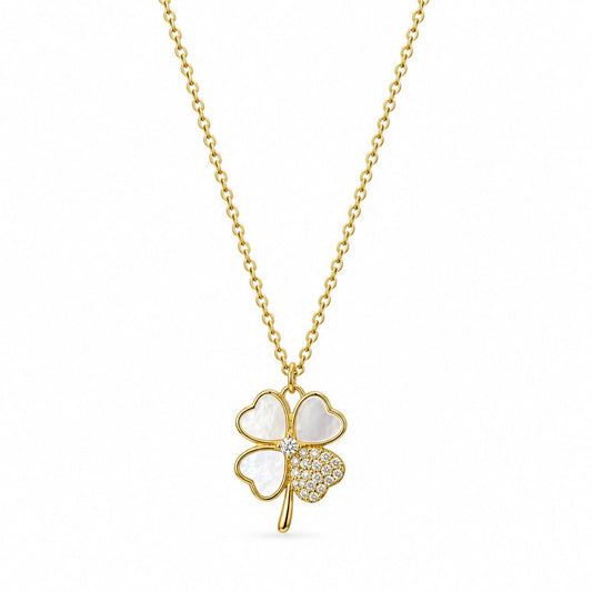 Sterling Silver Clover Necklace