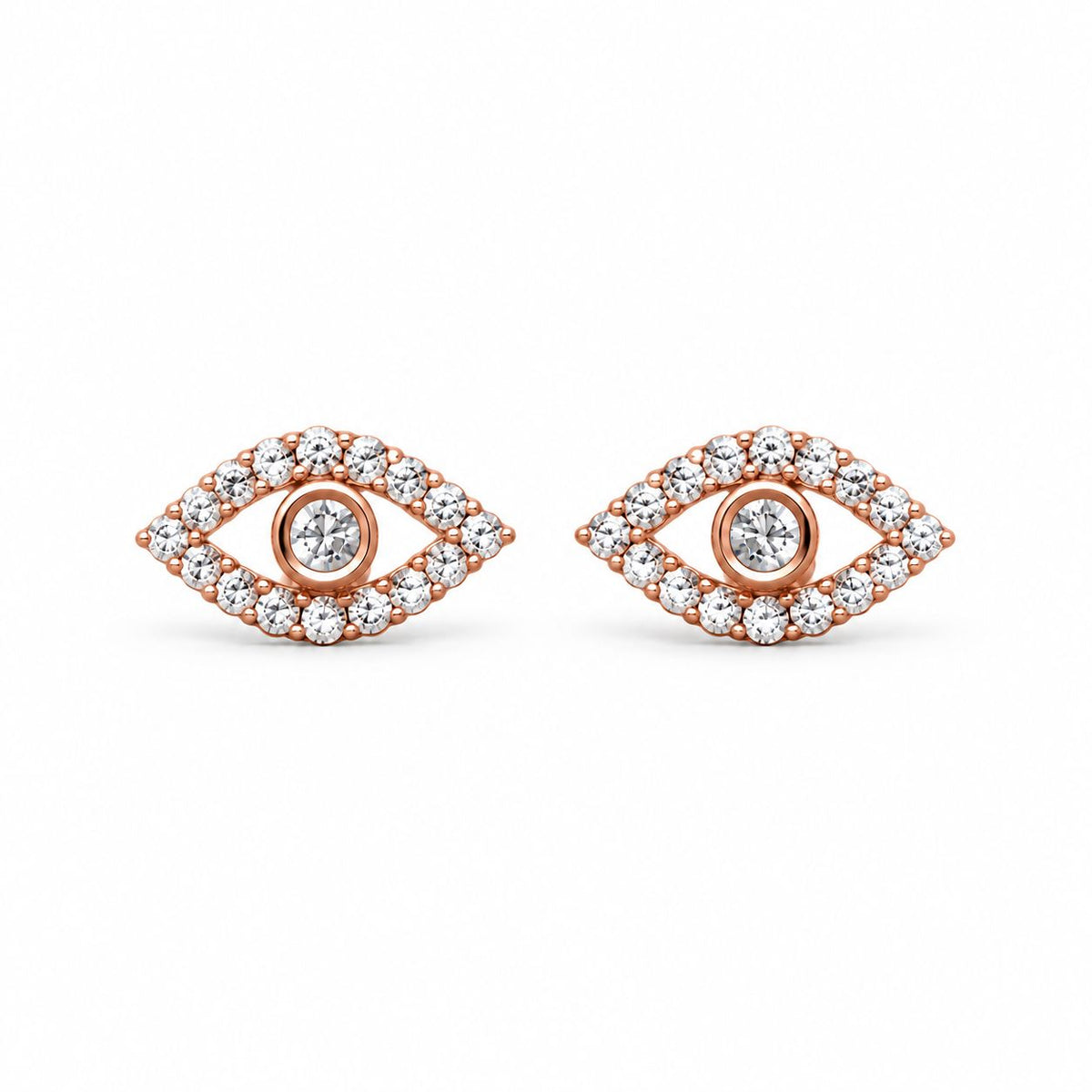 Sterling Silver Eye Glow Studs