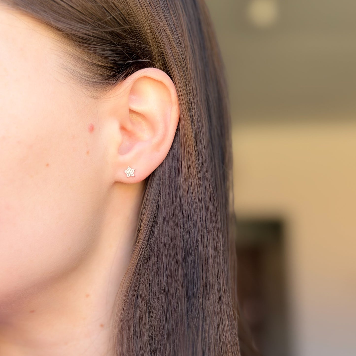 Sterling Silver Star Earrings