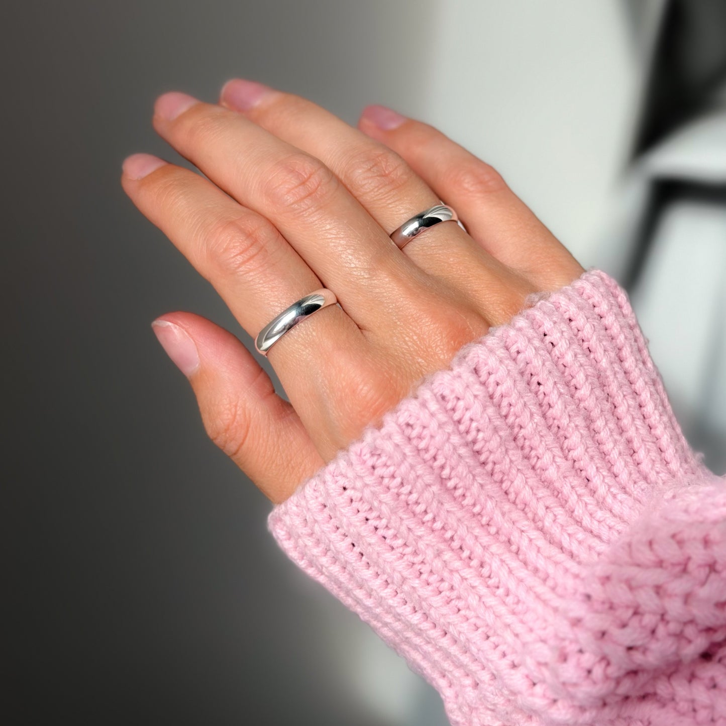 Sophia – Classic 4mm Sterling Silver Ring