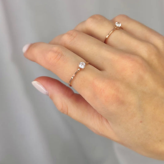 Stainless Steel CZ Ring