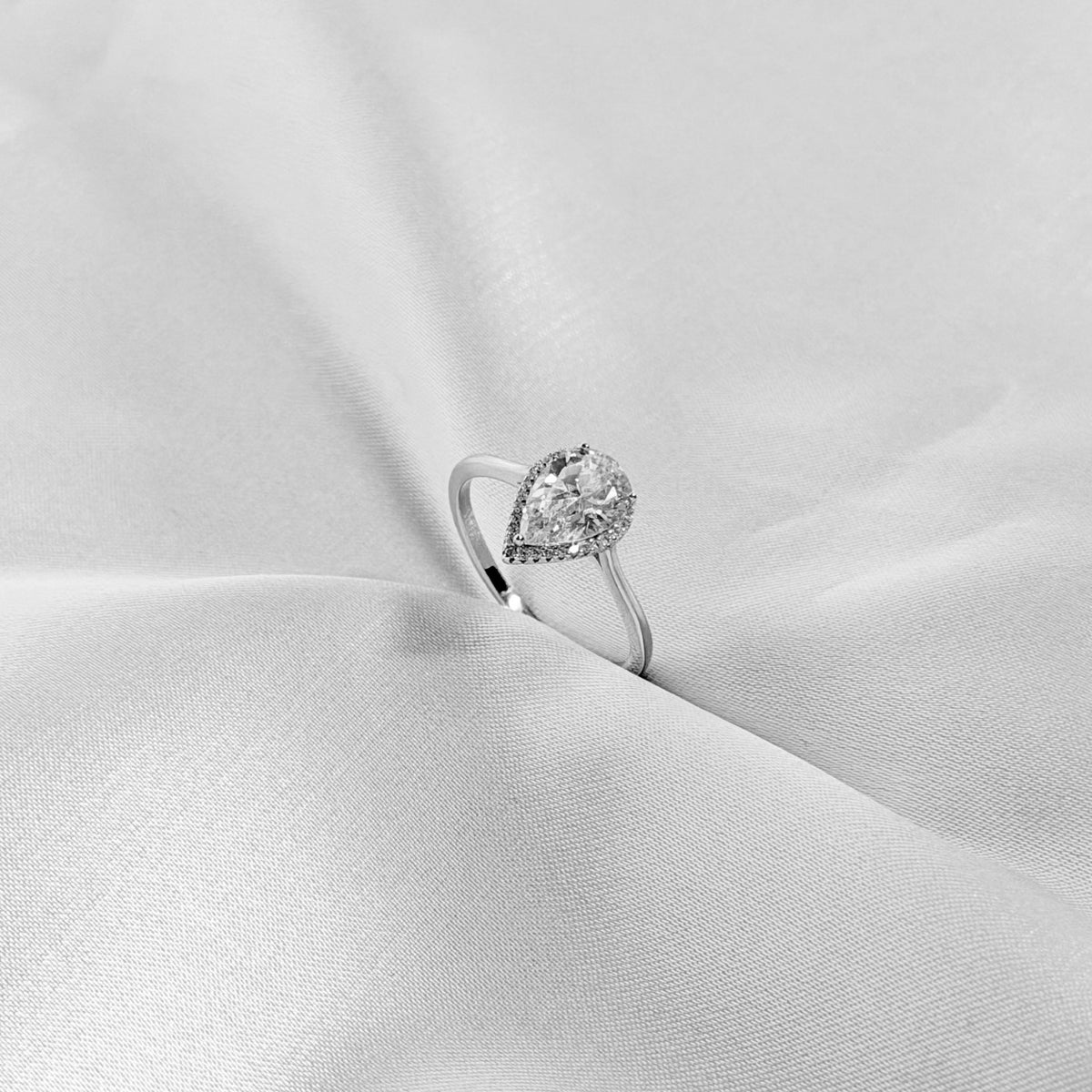 Sterling Silver Teardrop Ring
