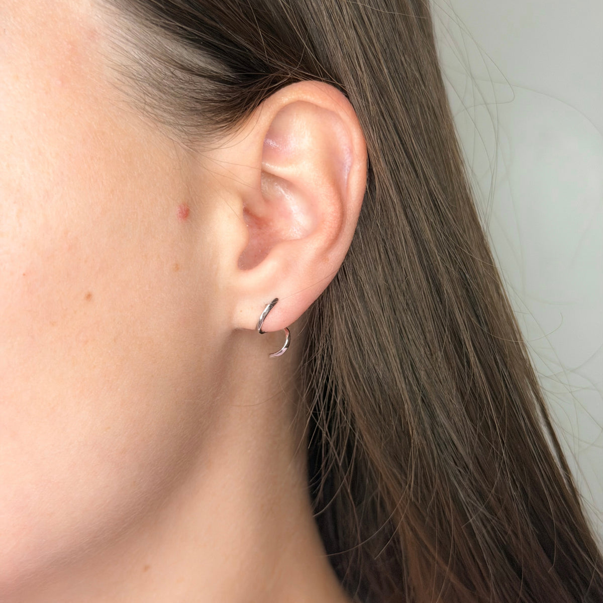 Sterling Silver Swirl Earrings