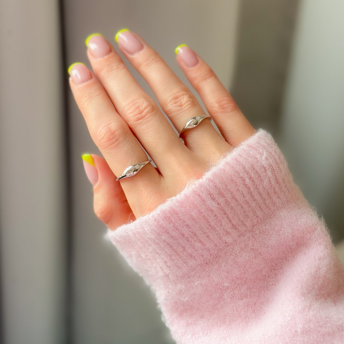 Sterling Silver CZ Star Ring