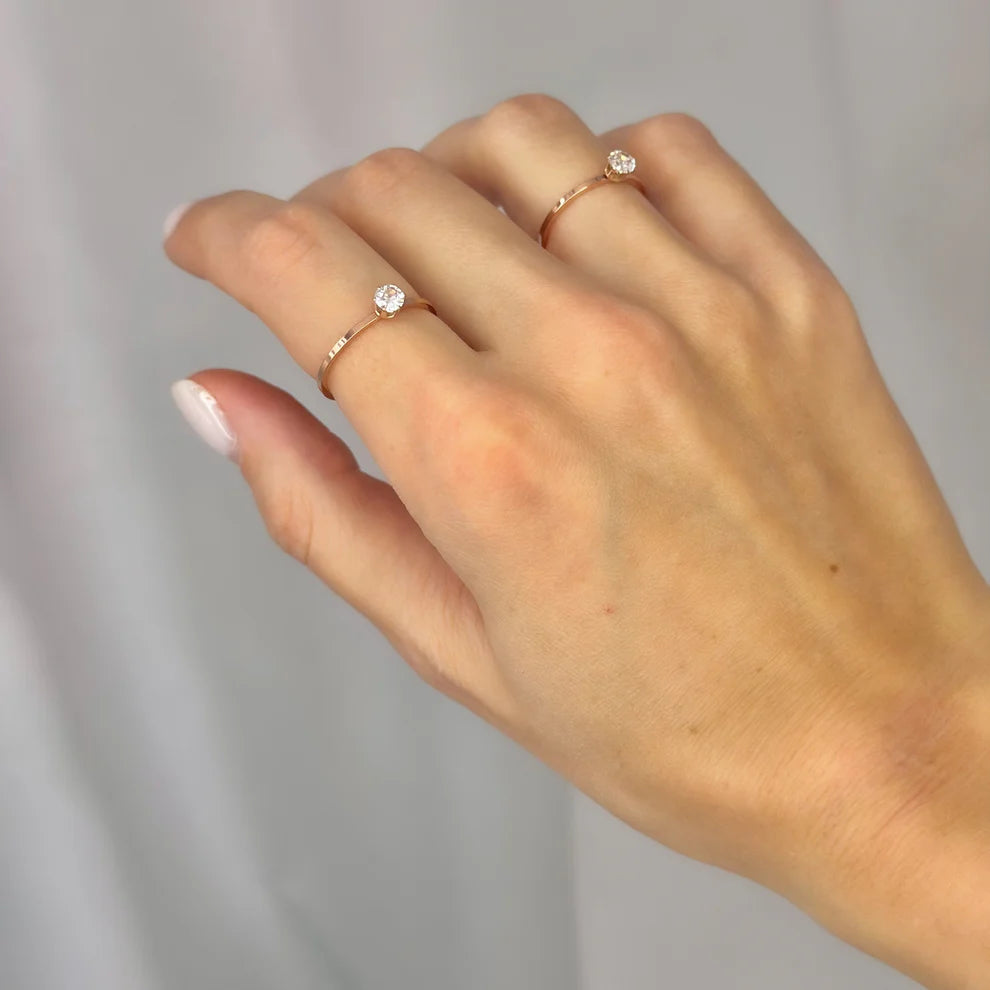 Stainless Steel CZ Ring