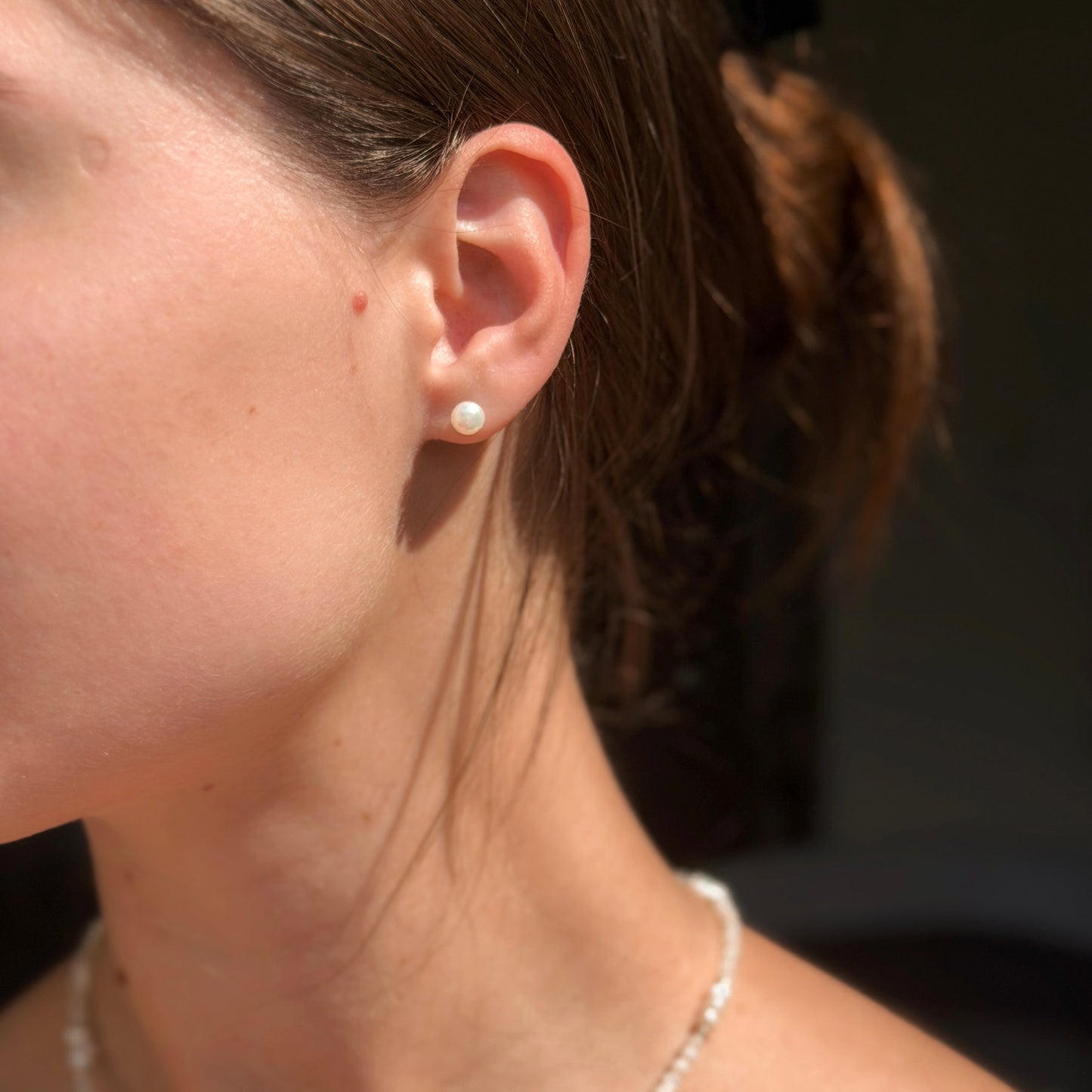 Sterling Silver Pearl Earrings