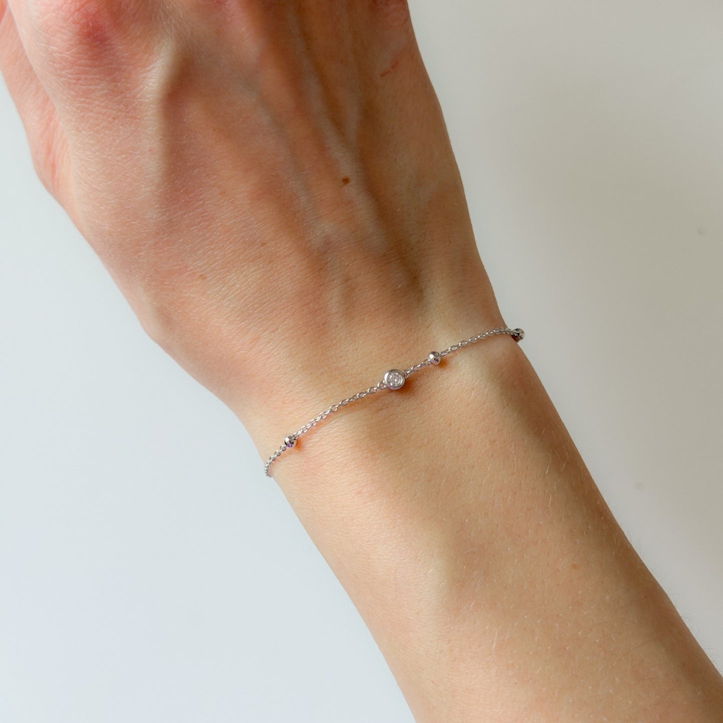 Sterling Silver CZ Bracelet
