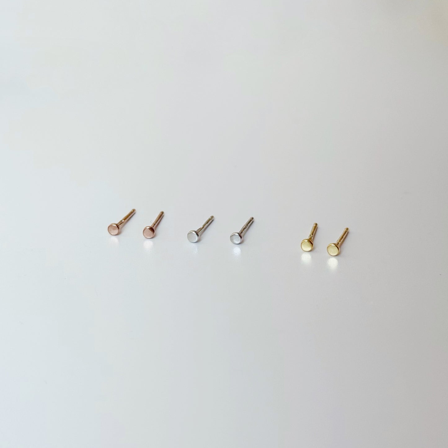 Mini pendientes de plata de ley