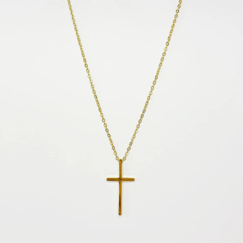 Gold Plated Cross Necklace