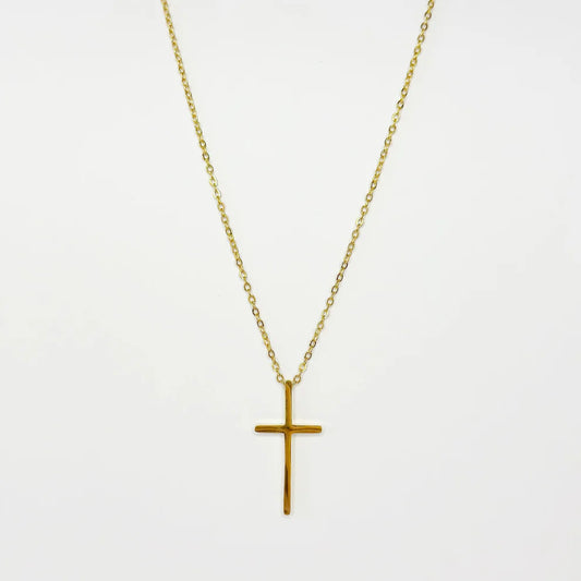 Gold Plated Cross Necklace