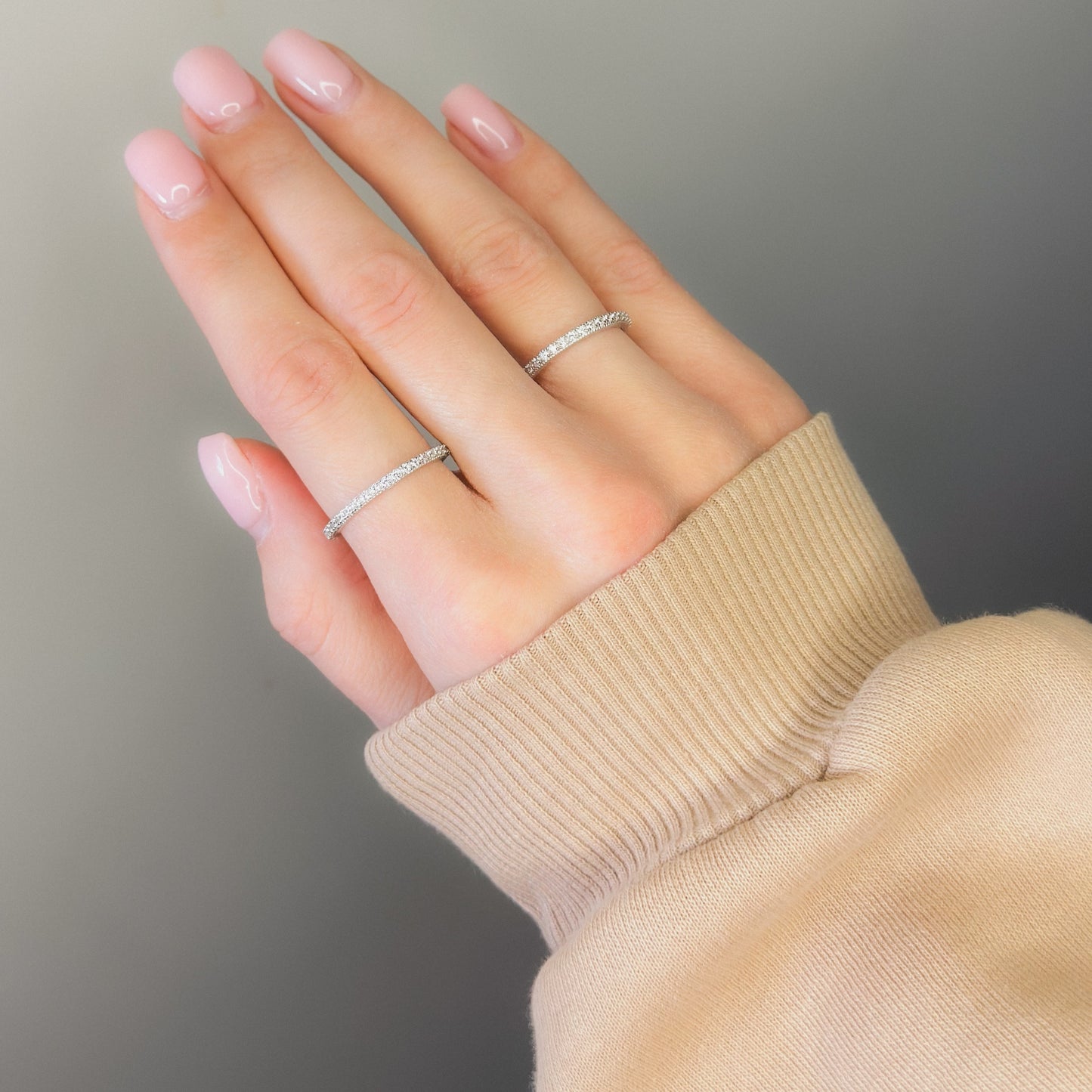 Anillo de plata de ley con circonita cúbica