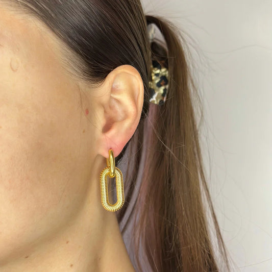 Stainless Steel Chain Earrings