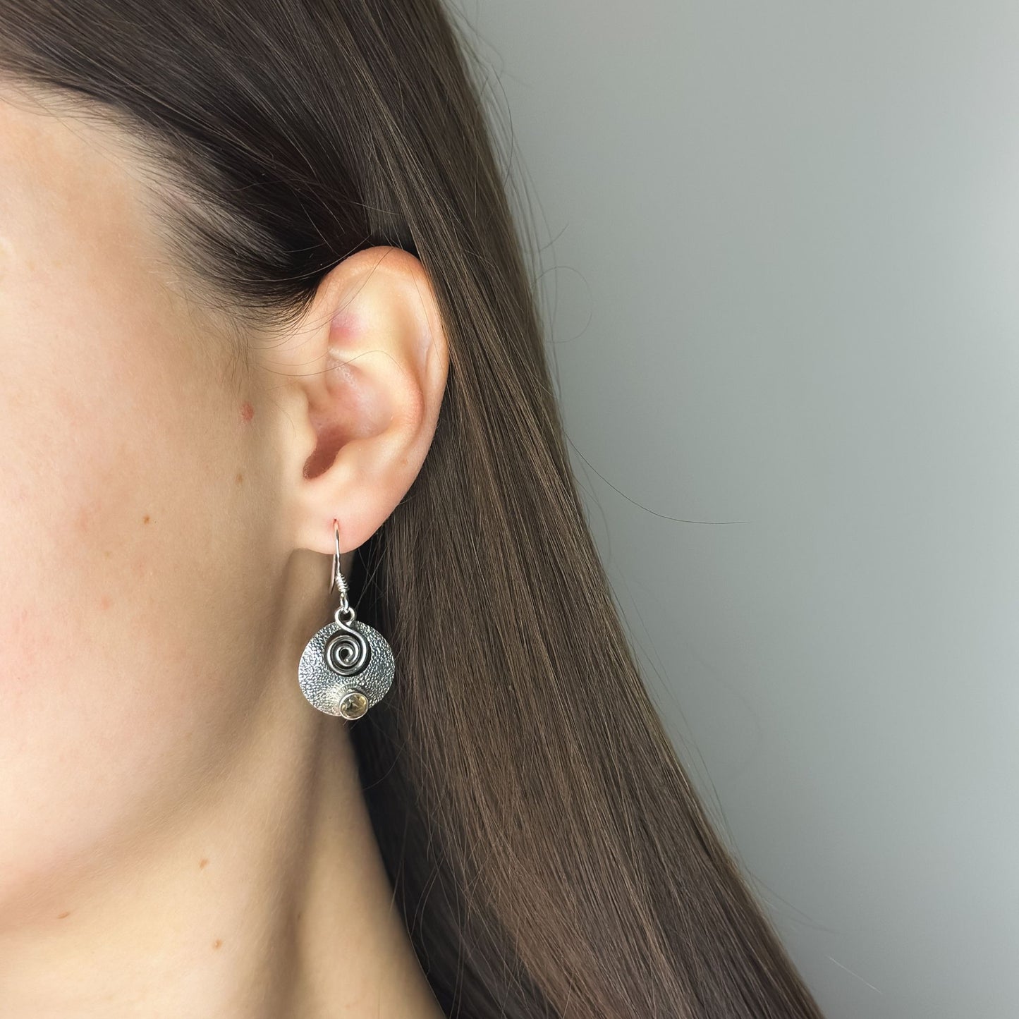 Sterling Silver Smoky Quartz Earrings