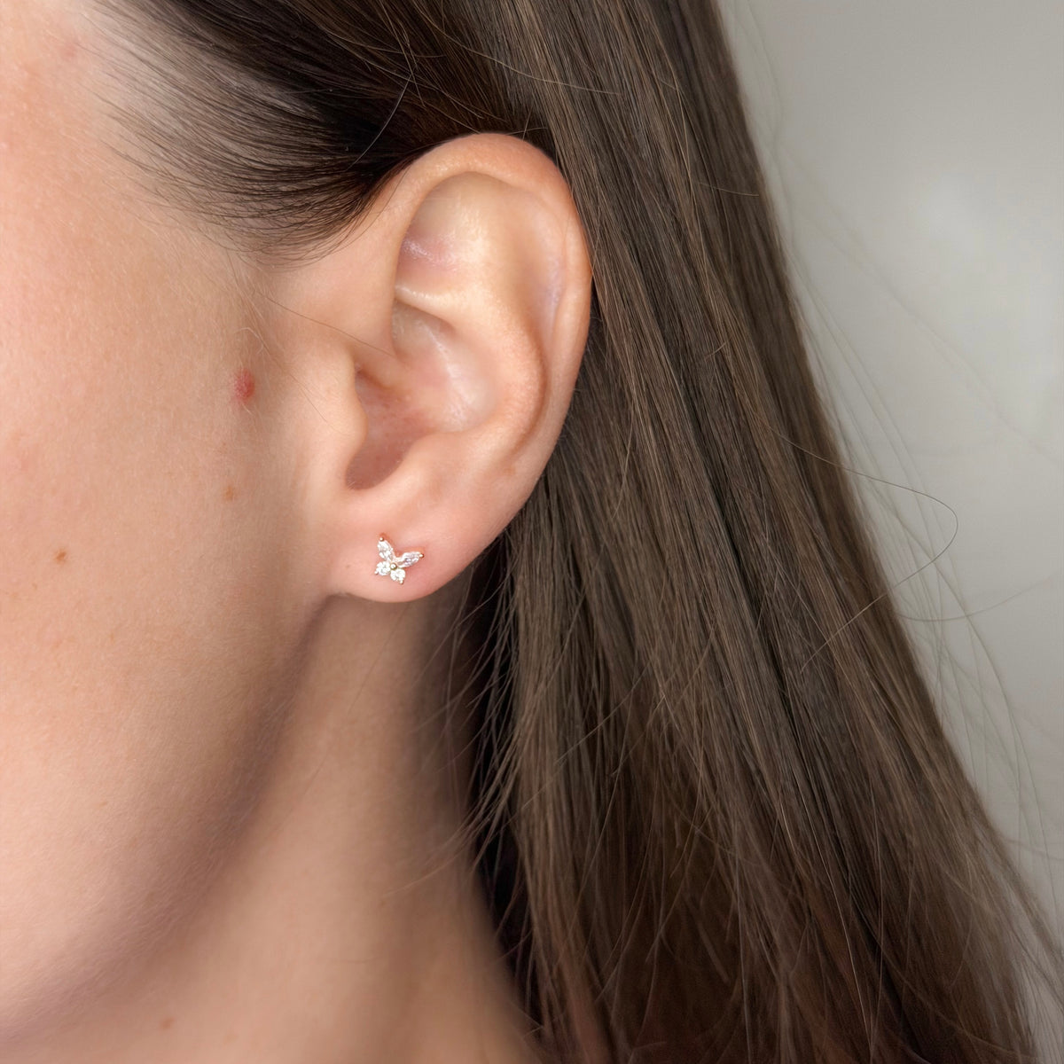 Sterling Silver Butterfly Studs