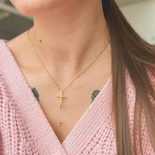 Gold Plated Cross Necklace