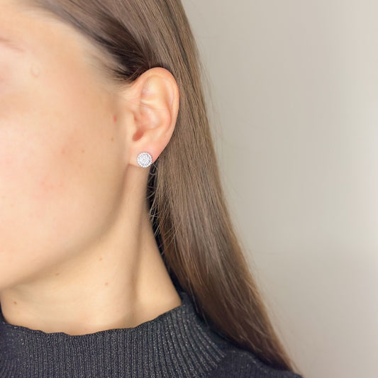 Pendientes Soleste de plata de ley