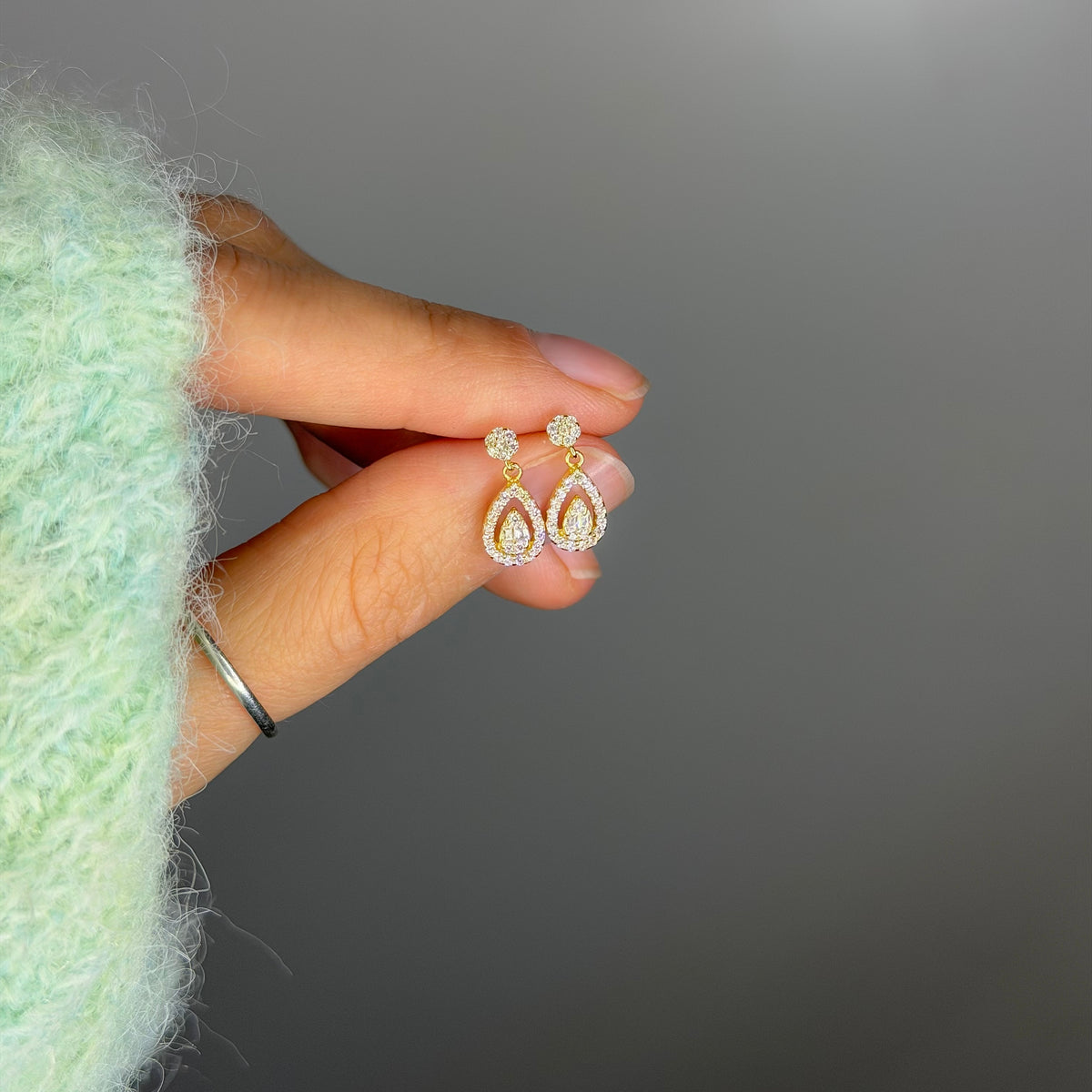 Sterling Silver Teardrop Earrings