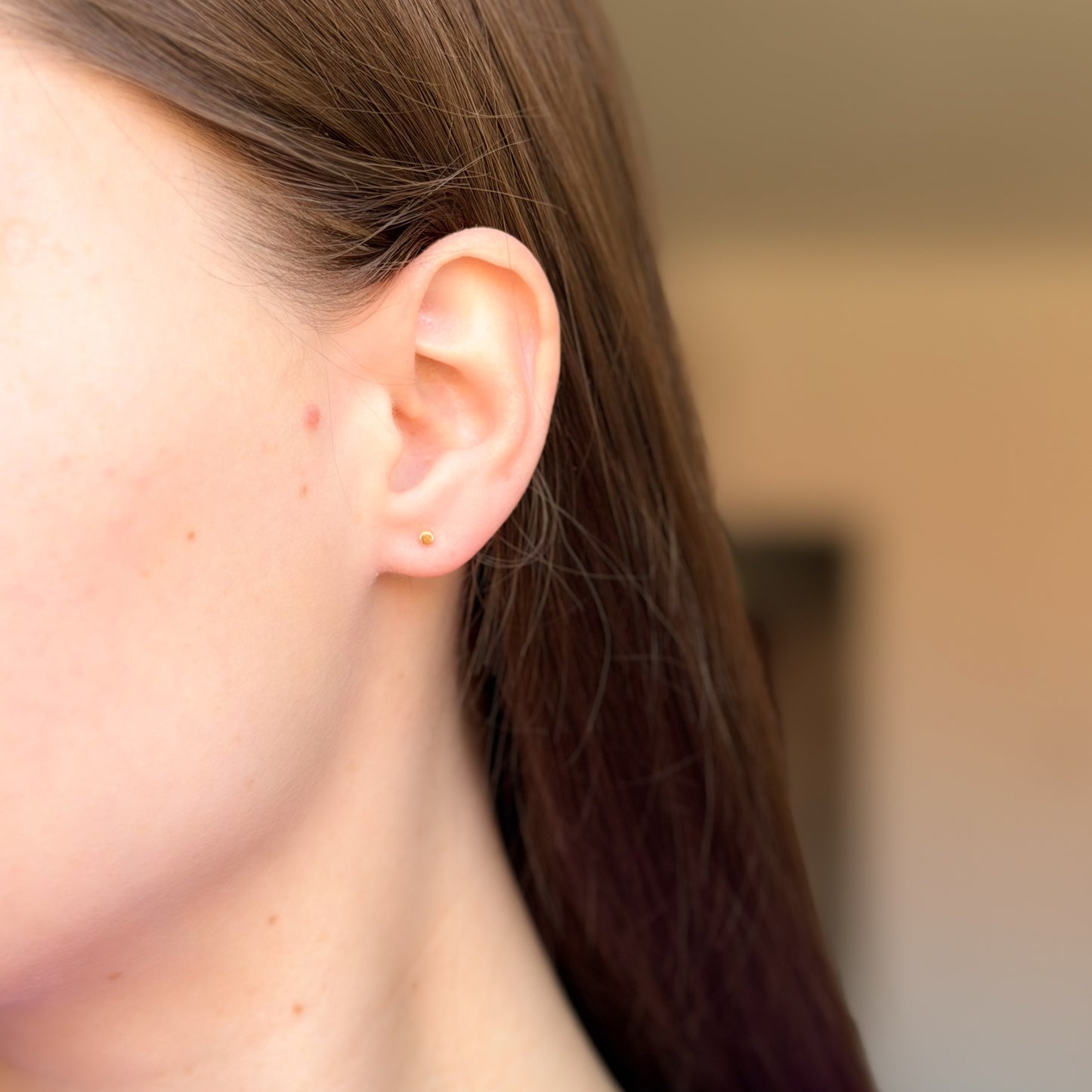 Mini pendientes de plata de ley