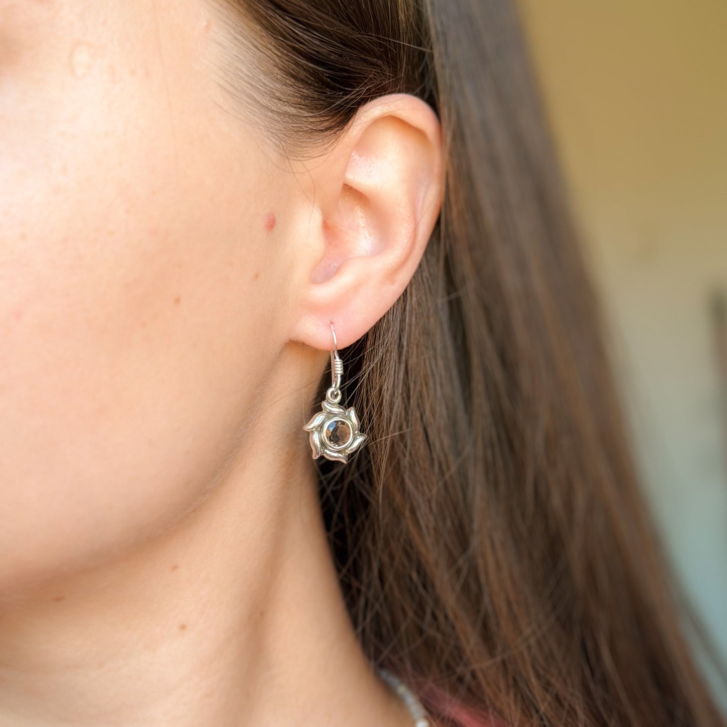 Sterling Silver Smoky Quartz Drop Earrings