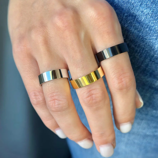 Stainless Steel 6 mm Band Ring