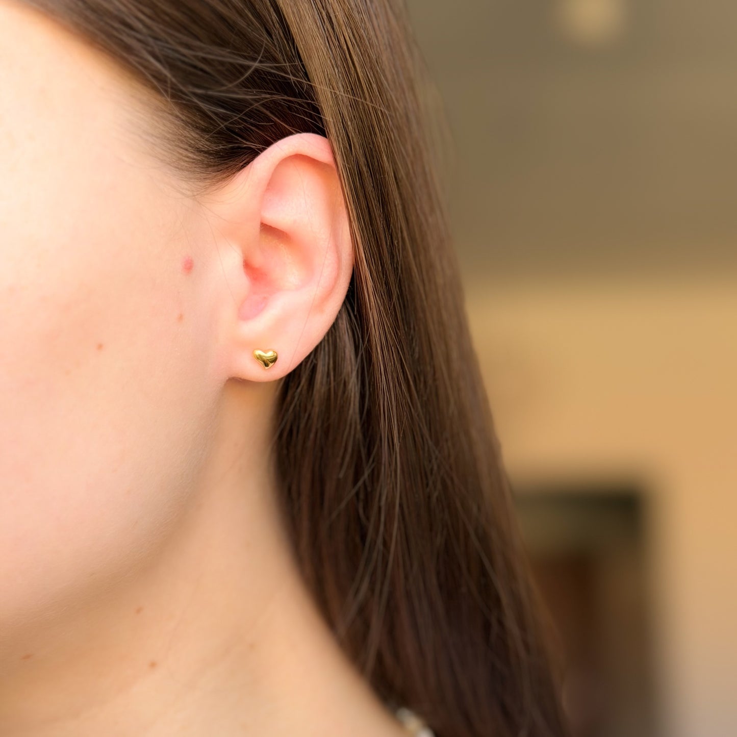 Sterling Silver Heart Studs