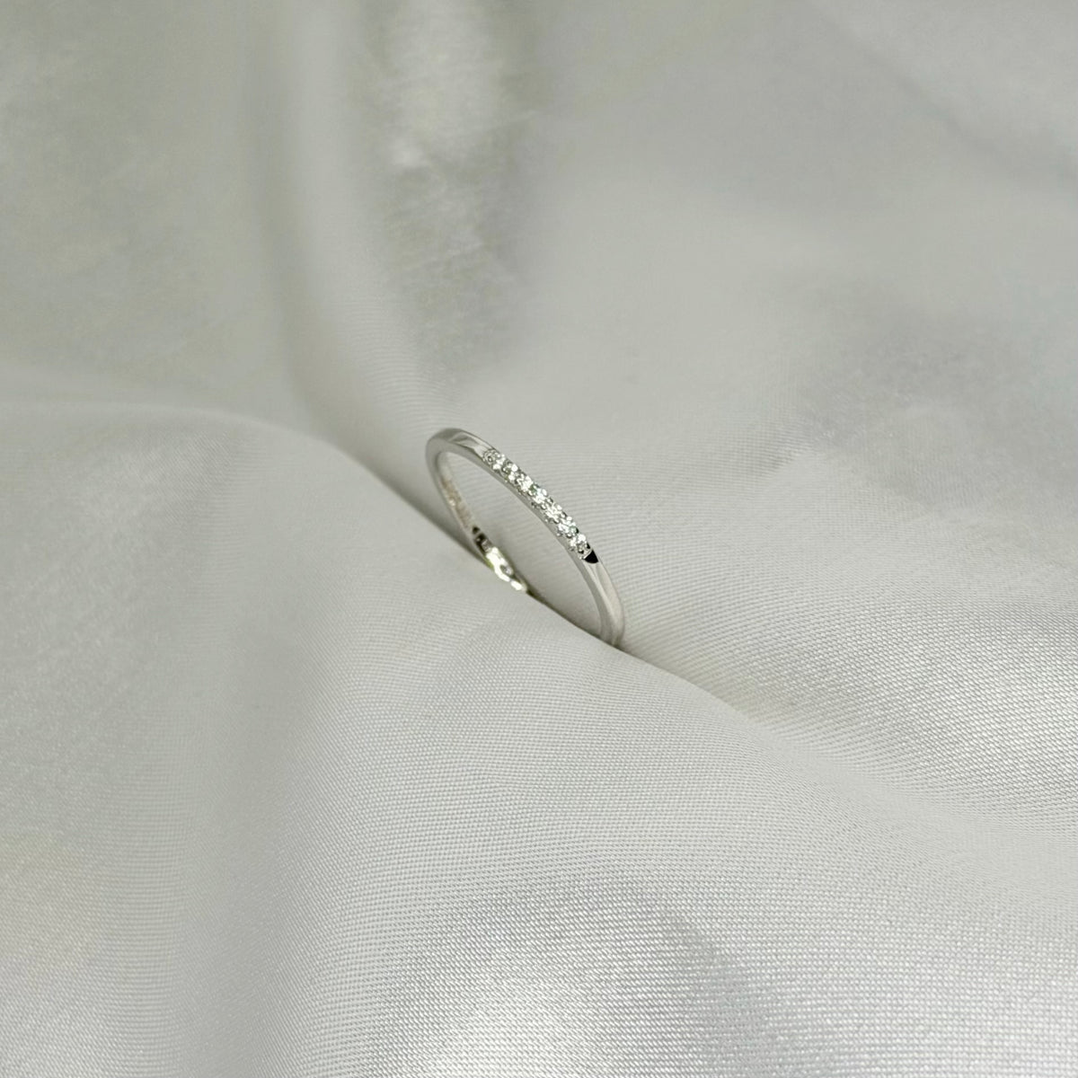 Sterling Silver CZ Band Ring