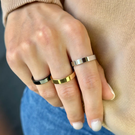 Stainless Steel 4 mm Band Ring