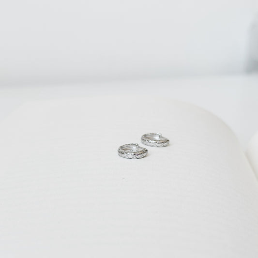 Sterling Silver Ornamental Hoops