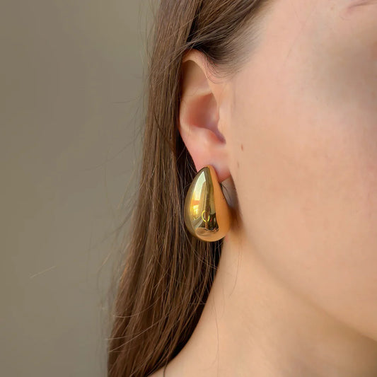 Stainless Steel Teardrop Earrings