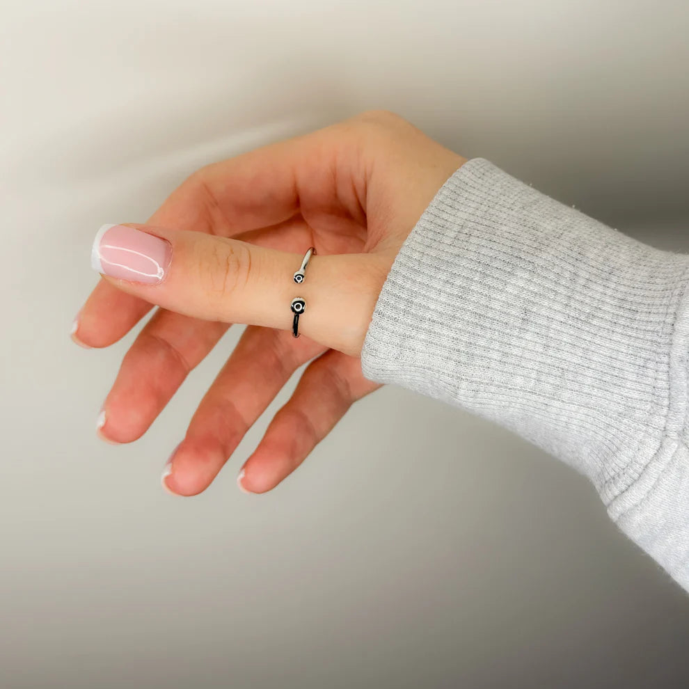 Sterling Silver Beaded Ring