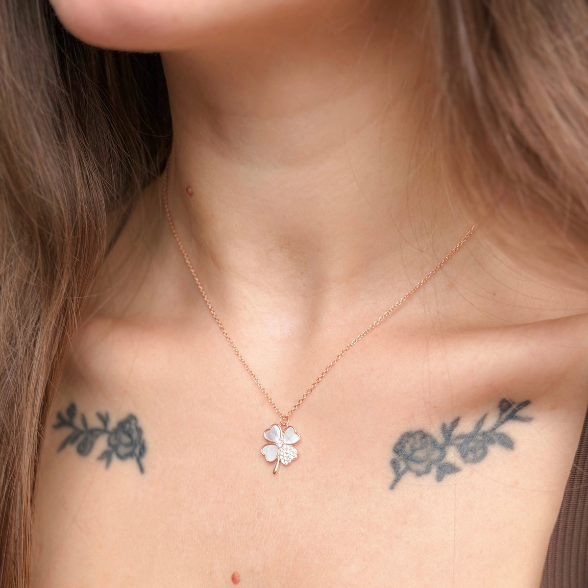 Sterling Silver Clover Necklace