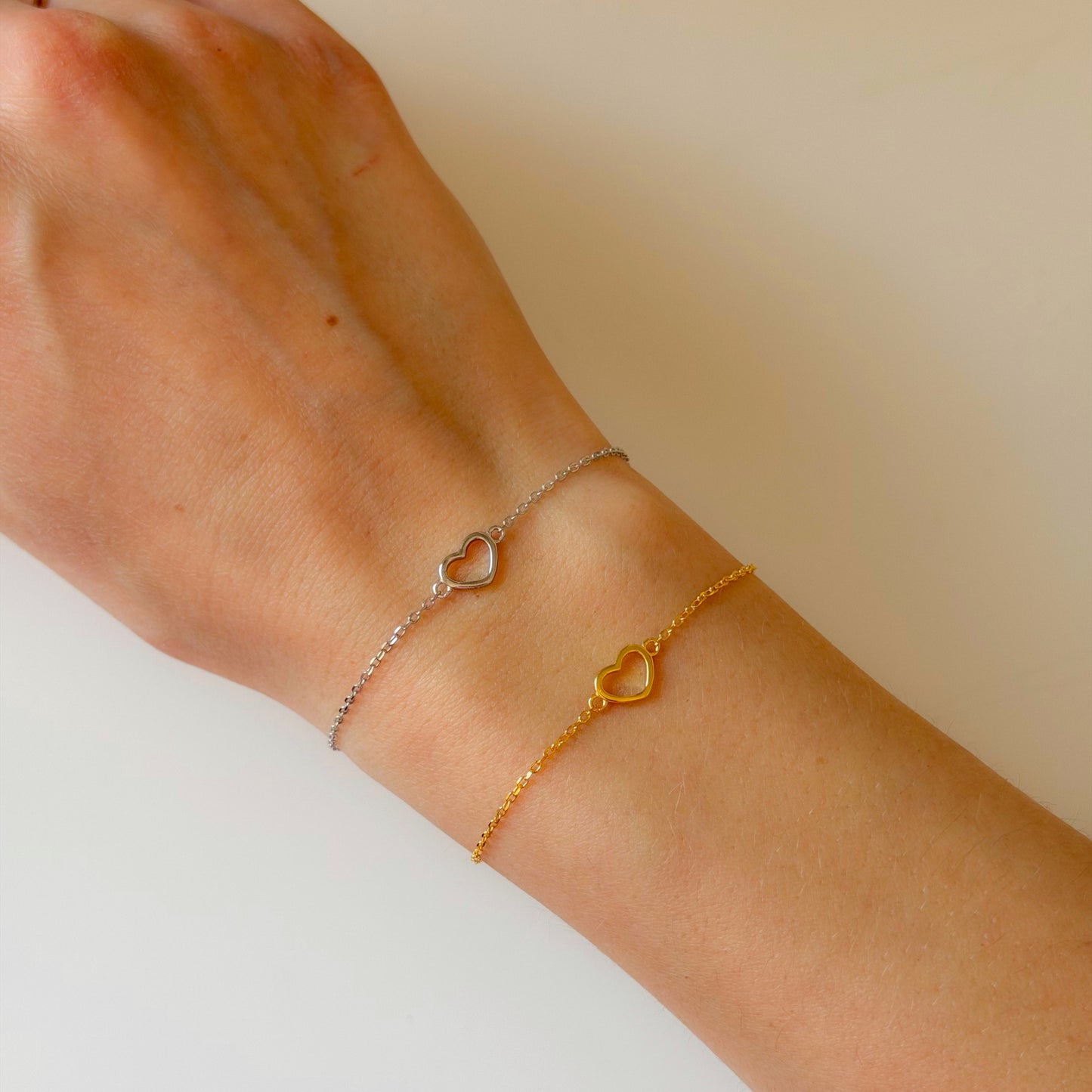 Sterling Silver Heart Bracelet