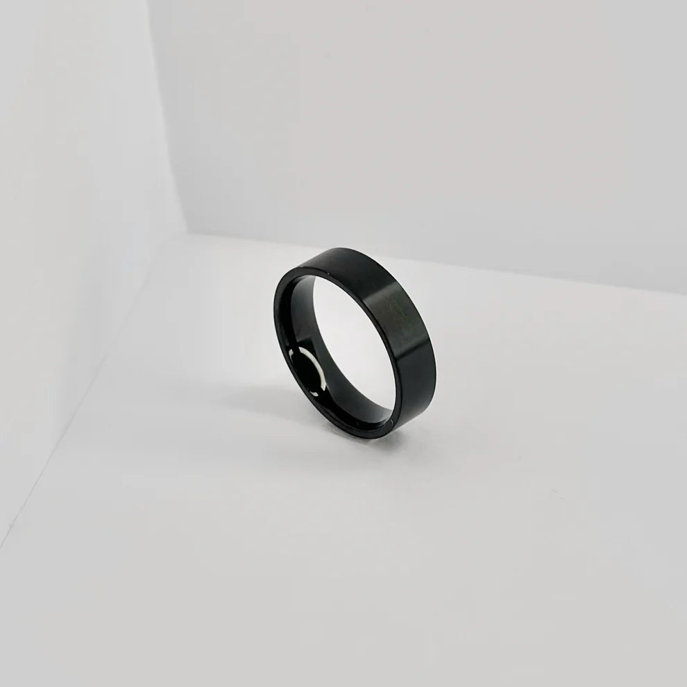 Stainless Steel 6 mm Matte Band Ring