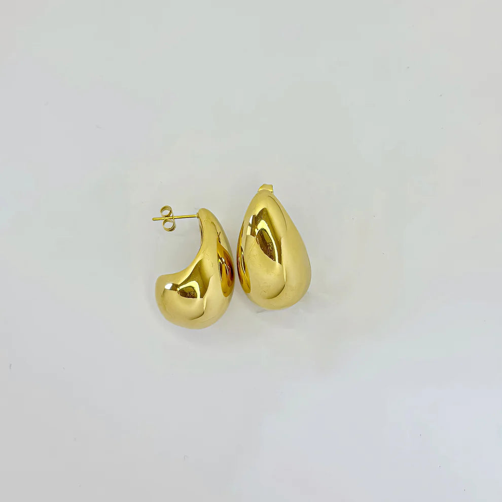 Stainless Steel Teardrop Earrings