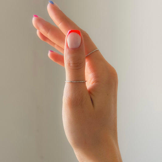 Sterling Silver 1 mm Band Ring