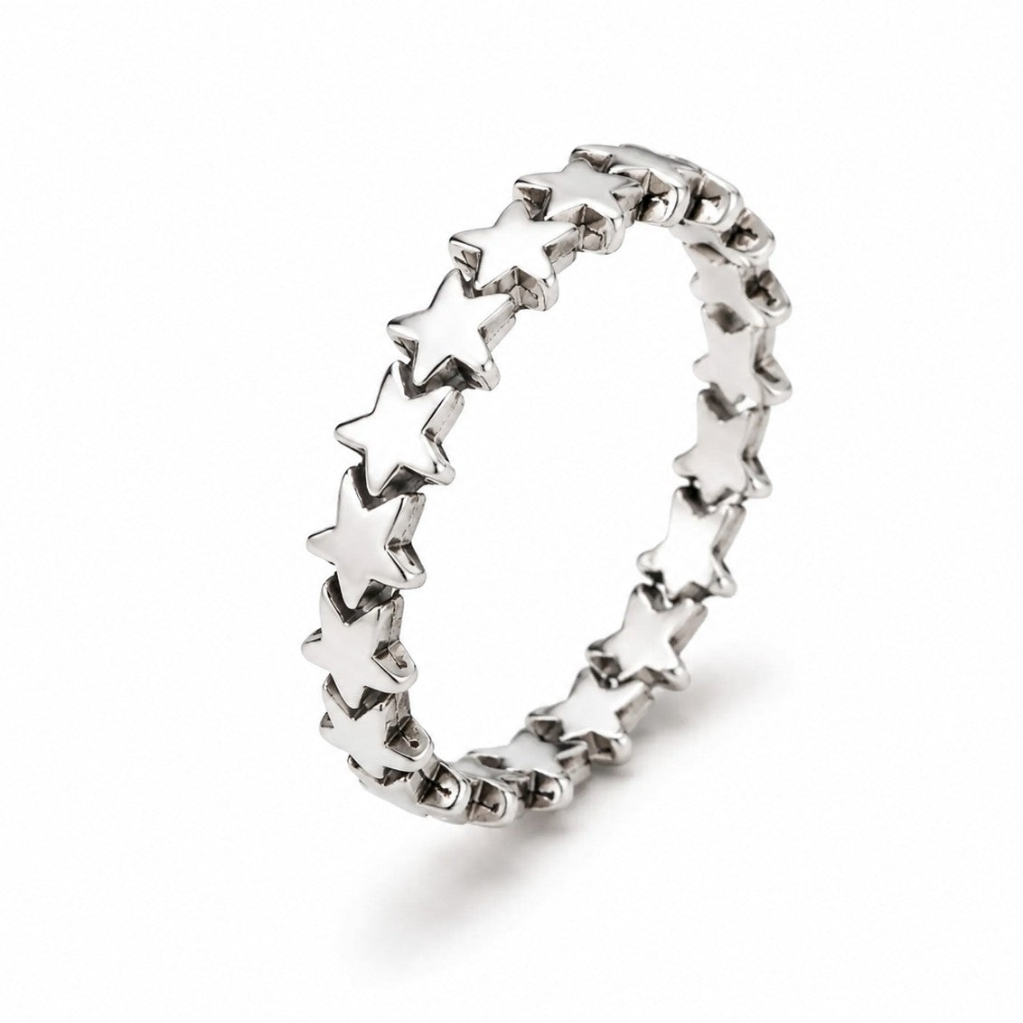Sterling Silver Stars Ring