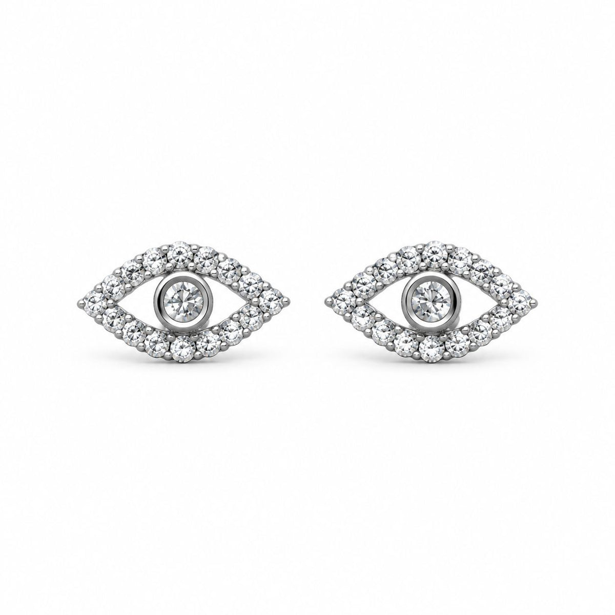 Sterling Silver Eye Glow Studs