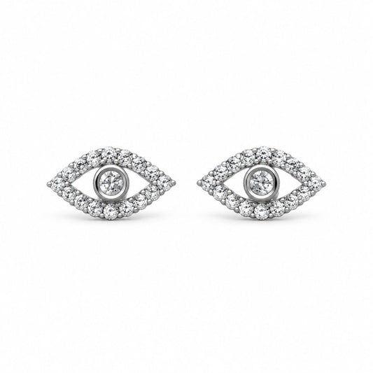 Sterling Silver Eye Glow Studs