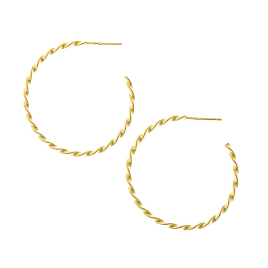 Sterling Silver Twisted Stud Earrings