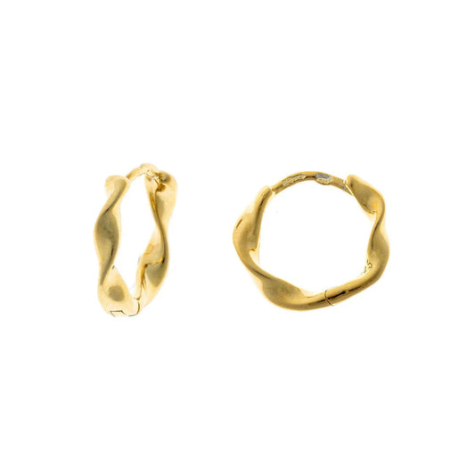 Sterling Silver Twisted Hoops