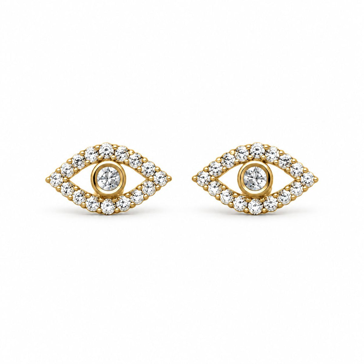 Sterling Silver Eye Glow Studs