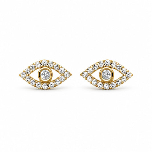 Sterling Silver Eye Glow Studs